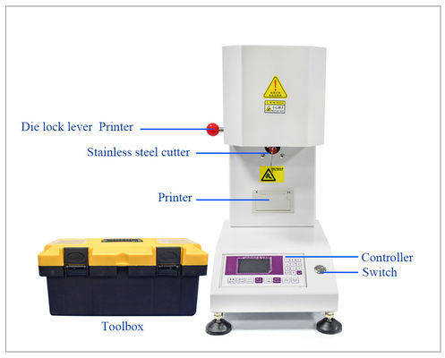 কেনা পিপি পলিপ্রোপিলিন প্লাস্টিক পরীক্ষার সরঞ্জাম পলিমার পরীক্ষার জন্য গলন প্রবাহ সূচক পরীক্ষক যন্ত্রপাতি online manufacture